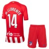 Original Trikotsatz Atlético Madrid M. Llorente 14 Heimtrikot 2023-24 Für Kinder